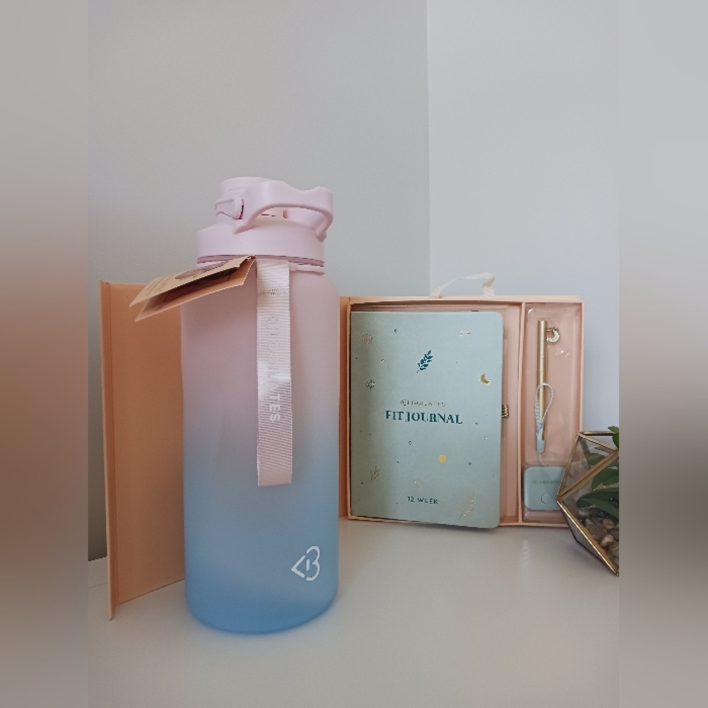 NWT Blogilates - Journal & Water Bottle Bundle!